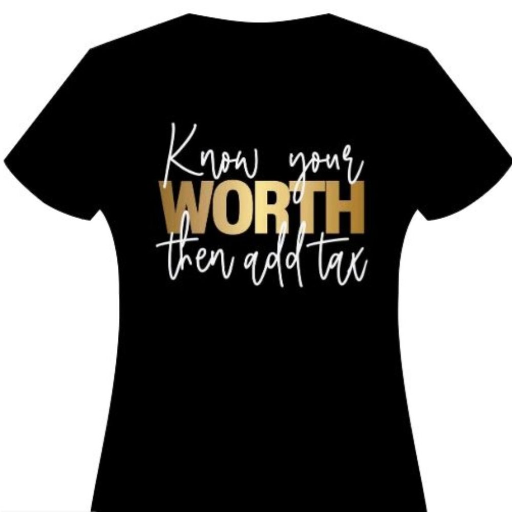Know Your Worth Custom T-shirt